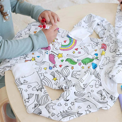SueñaColor™ – Pijama Coloreable y Lavable